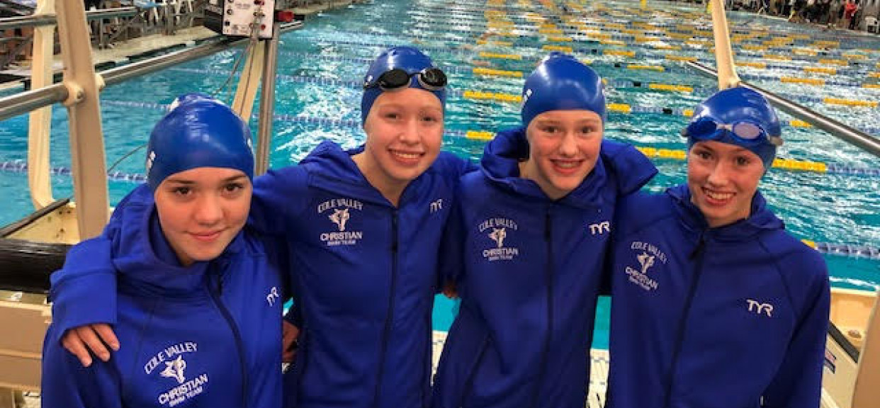 Swimming Team Advances to State Championships - Cole Valley Christian ...