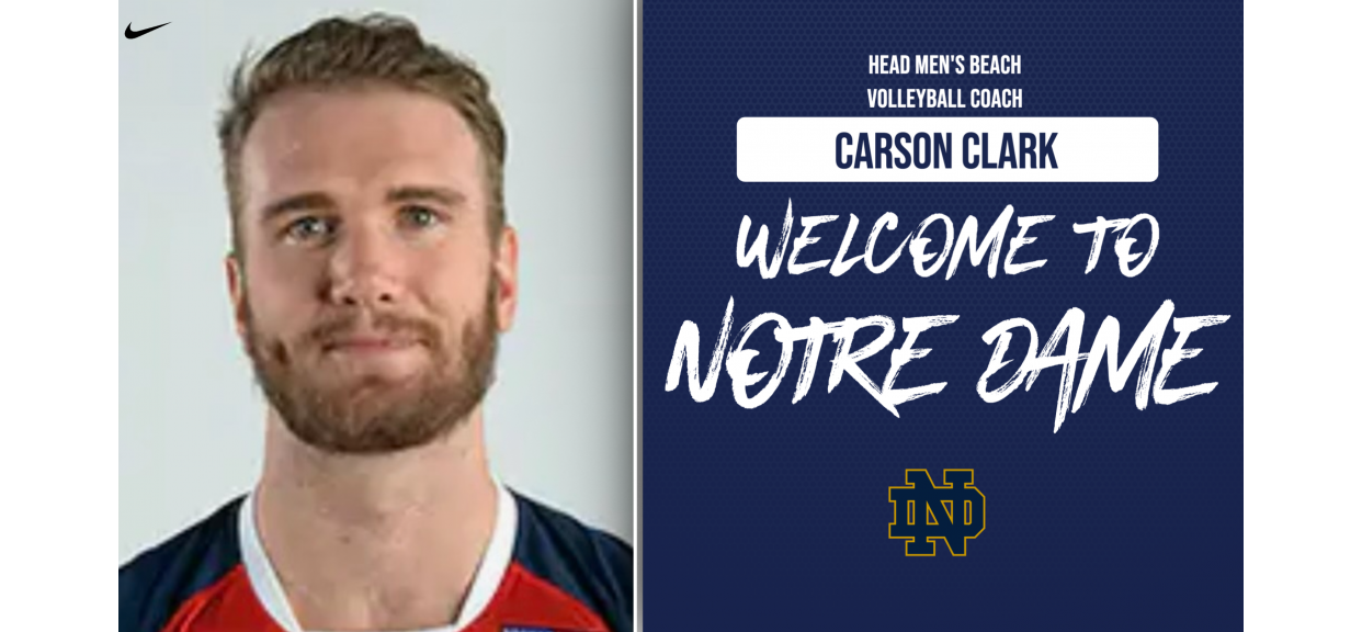 Carson Clark Named Notre Dame Men's Beach Volleyball Head Coach - Notre Dame  High School Athletics